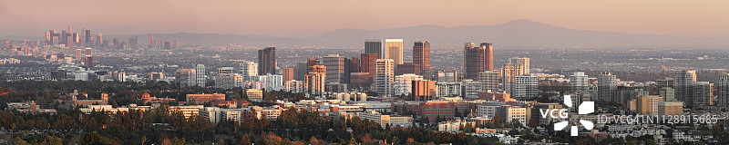 洛杉矶西区天际线图片素材