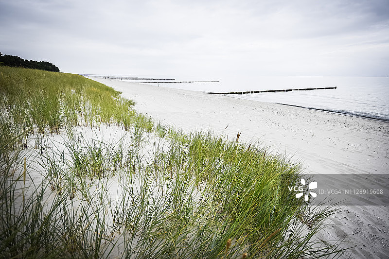 德国梅克伦堡-前波莫瑞州辛斯特海滩图片素材