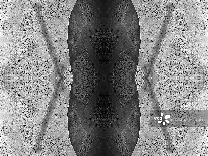 灰色背景上裂冰块纹理特写图片素材