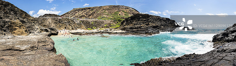 夏威夷瓦胡岛哈洛纳海滩图片素材