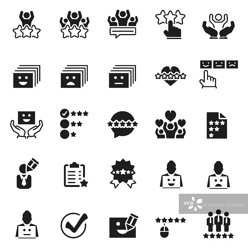 客户体验图标集图片素材