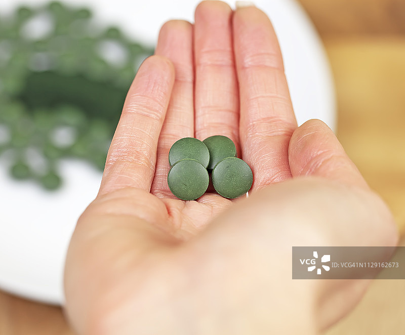 有机螺旋藻图片素材