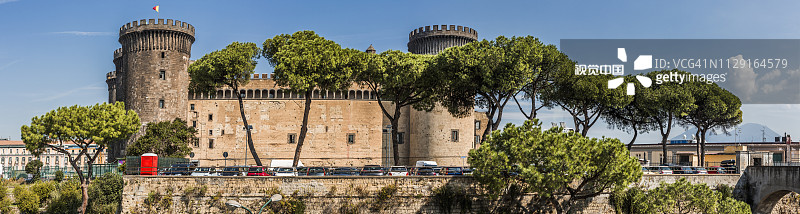 新堡或安茹城堡的景色图片素材