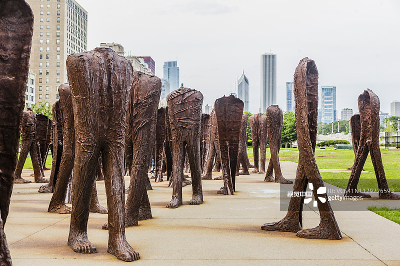 市中心南环路格兰特公园雕塑广场图片素材