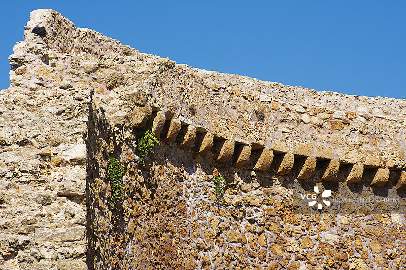 古老的防御墙图片素材