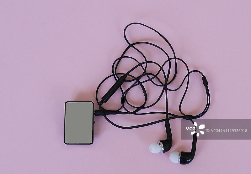 带耳机的MP3播放器图片素材