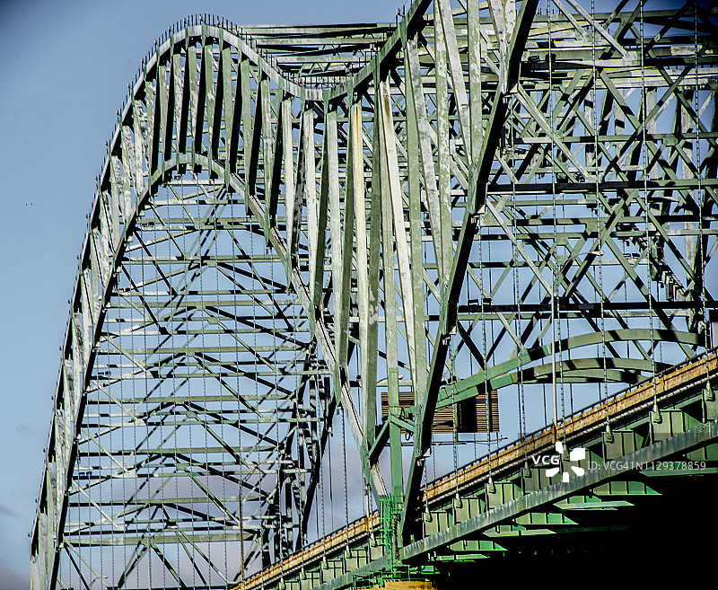 城市桥梁的建筑细节图片素材