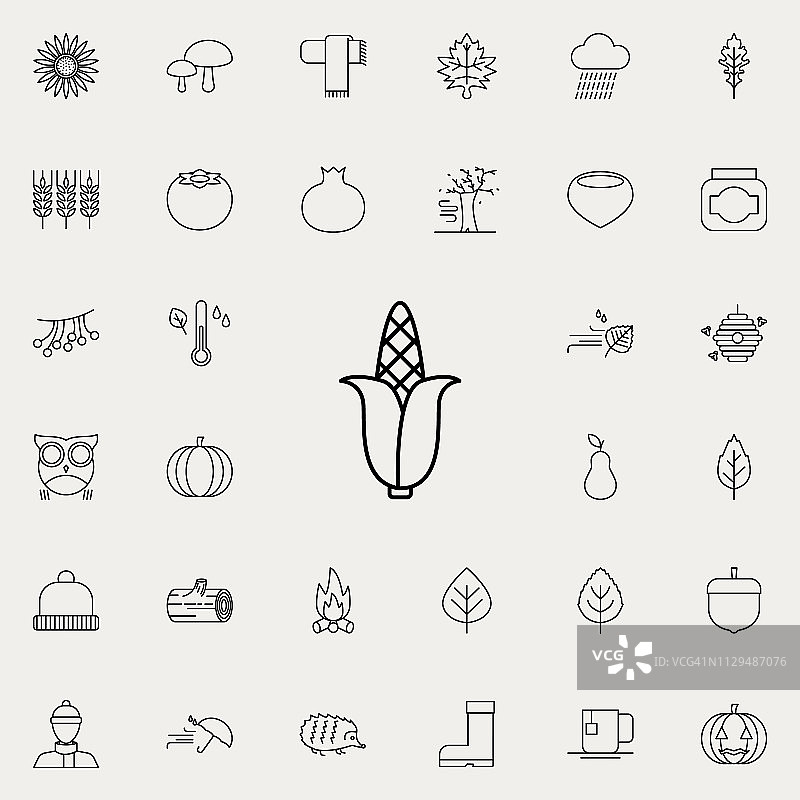 玉米图标图片素材