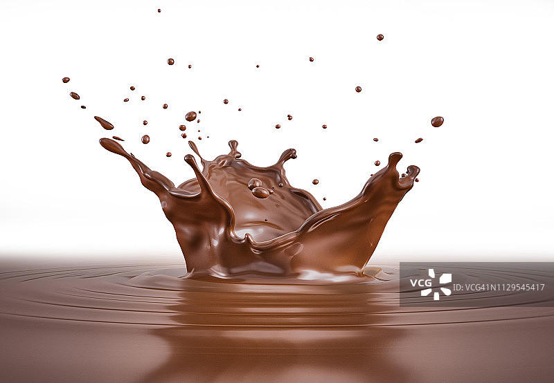 液体巧克力皇冠飞溅插画图片素材