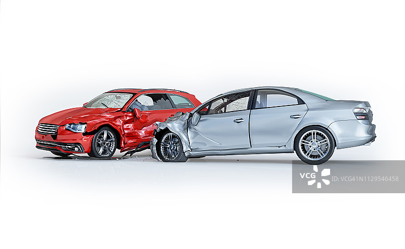 两辆汽车相撞事故插图图片素材