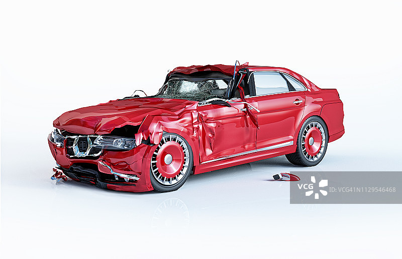 车祸损坏插图图片素材