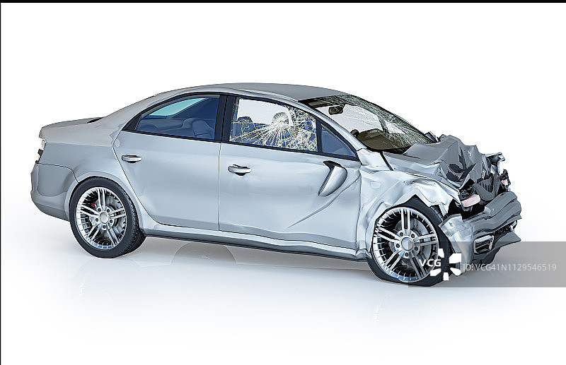 车祸损坏插图图片素材