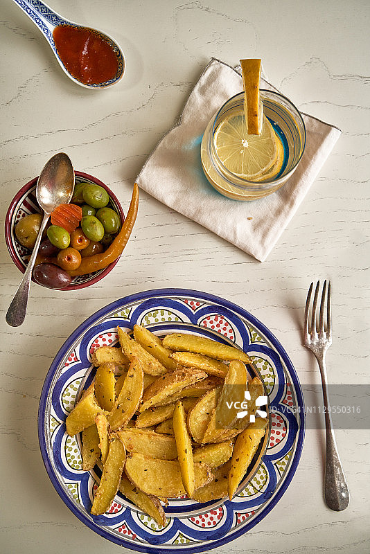 健康美味的午餐或晚餐图片素材