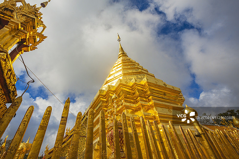 清迈素贴寺图片素材