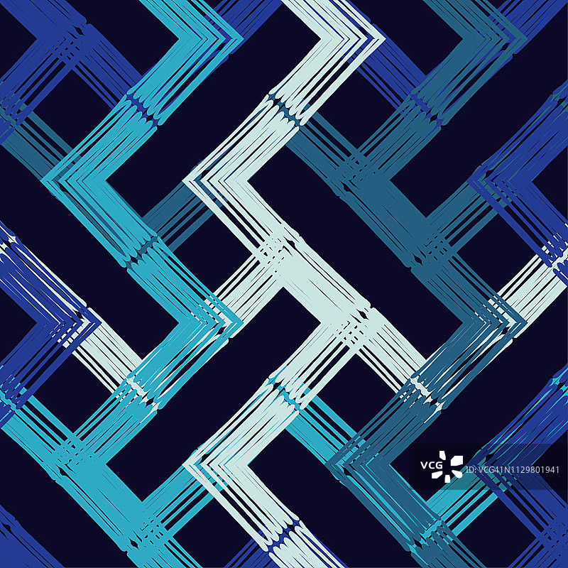 民族波西米亚无缝模式。错落有致的纹理。编织。图片素材