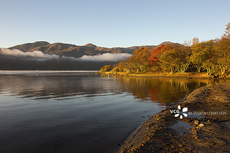 日本日光中禅寺湖图片素材