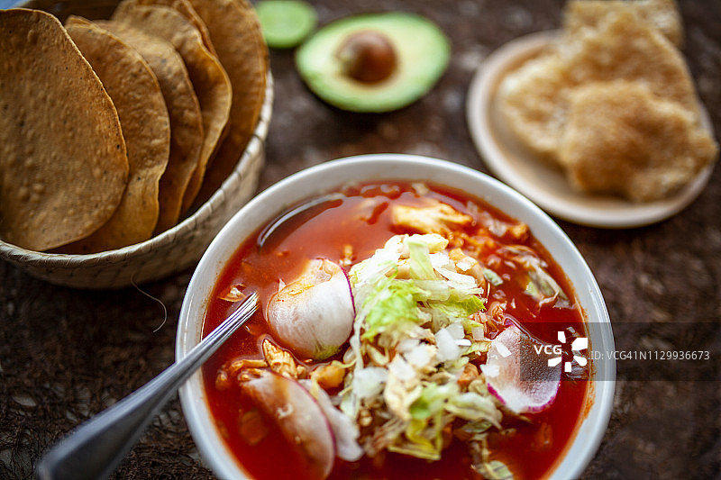 墨西哥波佐莱汤图片素材