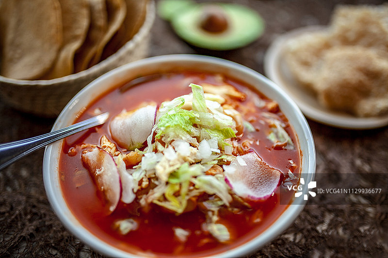 墨西哥波佐莱汤图片素材