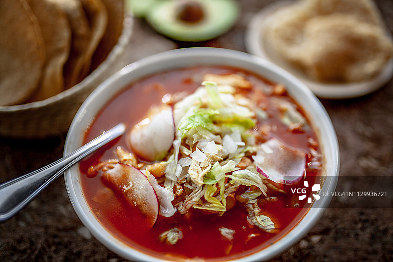 墨西哥波佐莱汤图片素材