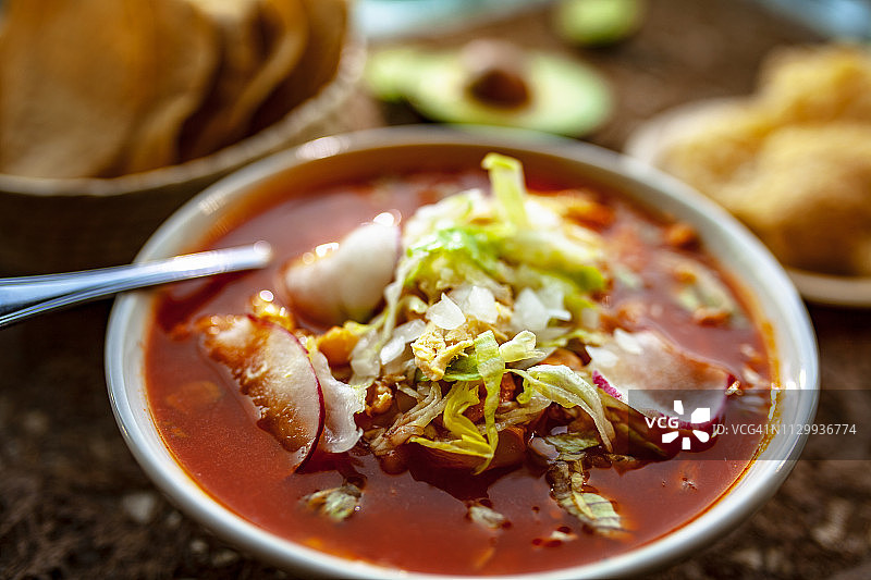 墨西哥波佐莱汤图片素材