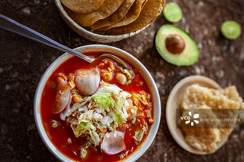 墨西哥波佐莱汤图片素材