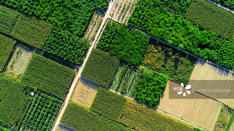 田野鸟瞰图图片素材