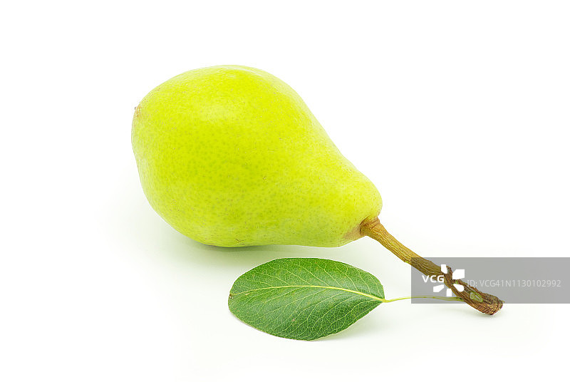 带叶子的梨图片素材