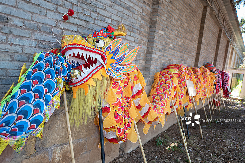 丝绸中国龙图片素材