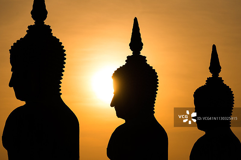 泰国坤西他玛叻府通艾县的佛像图片素材