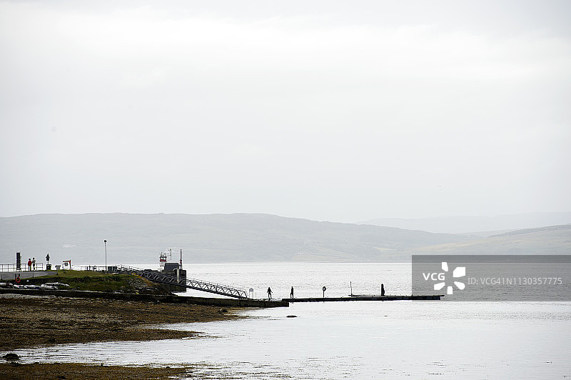 苏格兰阿伦岛洛克兰扎港口图片素材