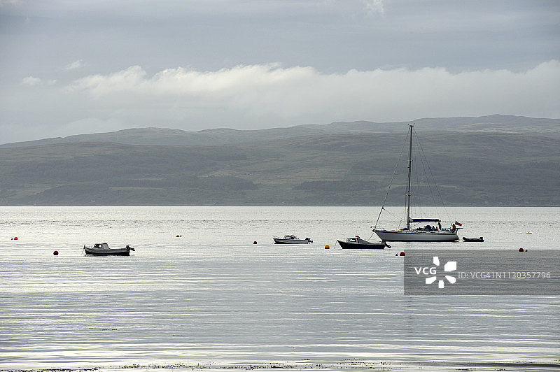 苏格兰阿伦岛洛克兰扎码头图片素材