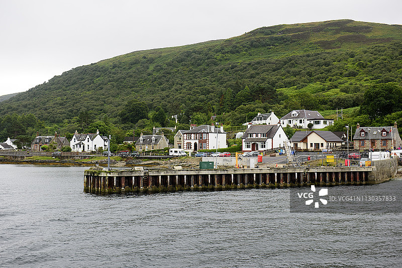 苏格兰阿伦岛洛克兰扎港口图片素材