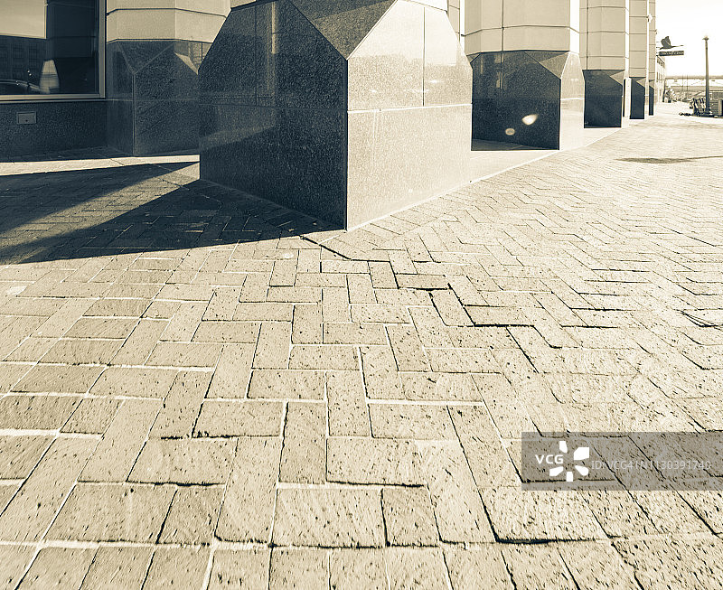 现代建筑外的开放区域图片素材