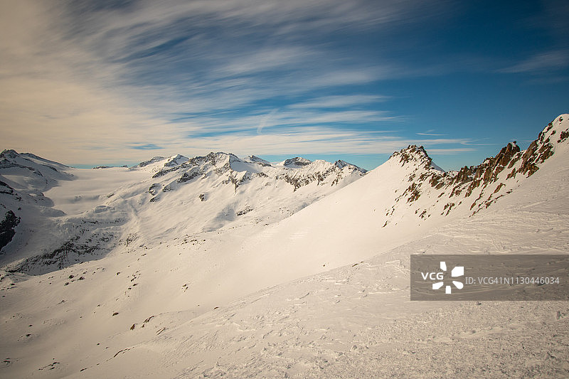 特伦托Presena冰川3000米景观图片素材
