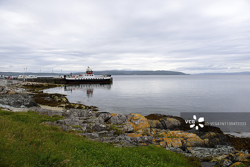 苏格兰阿伦岛洛克兰扎港口图片素材