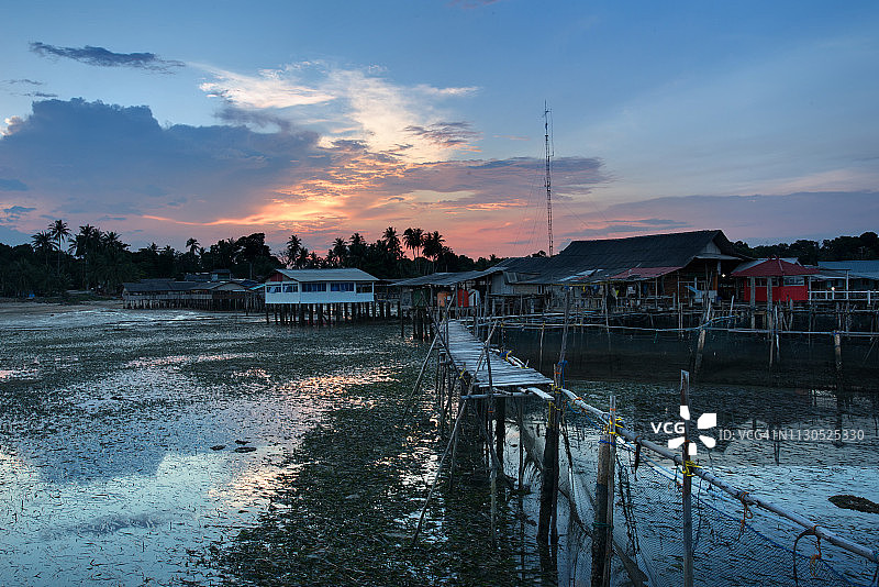 民丹岛渔村图片素材