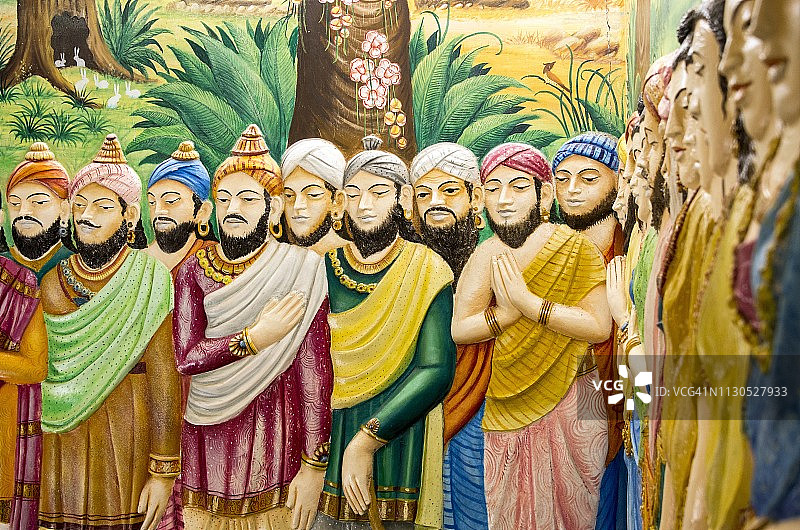 米欣泰莱圣山的壁画，斯里兰卡图片素材