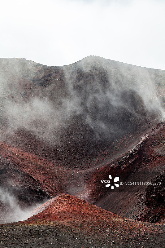 意大利西西里埃特纳火山东南火山口图片素材