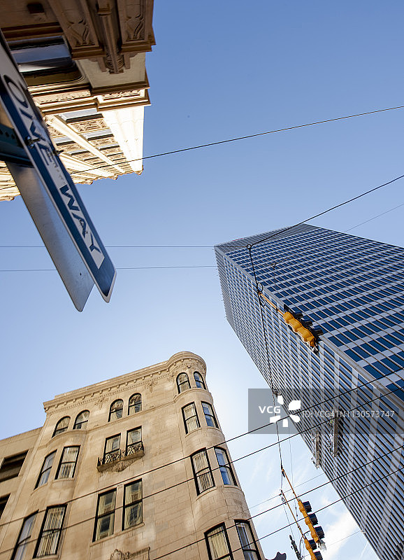 城市中的现代建筑群图片素材