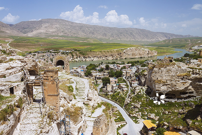 哈桑凯伊夫鸟瞰图片素材