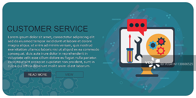 客户服务 - 插图图片素材