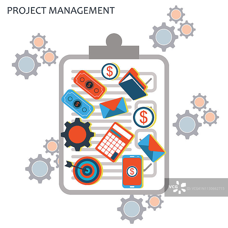 项目管理插图图片素材