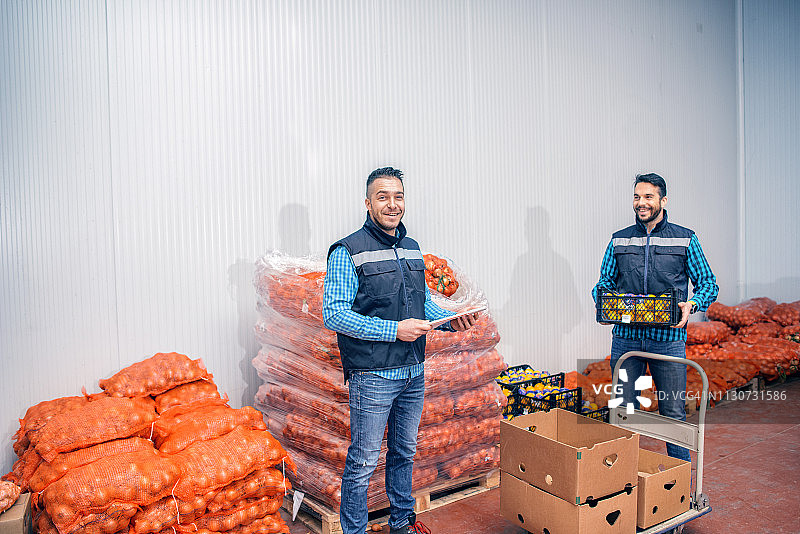 仓库里的新鲜蔬菜图片素材