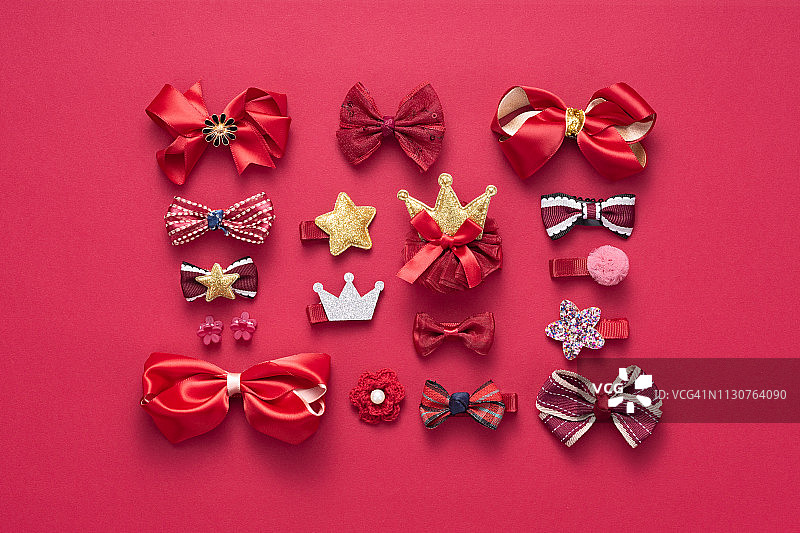 红色发饰系列图片素材