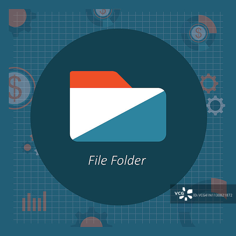 扁平风格文件目录插画图片素材