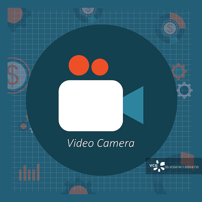 摄像机线性图标图片素材