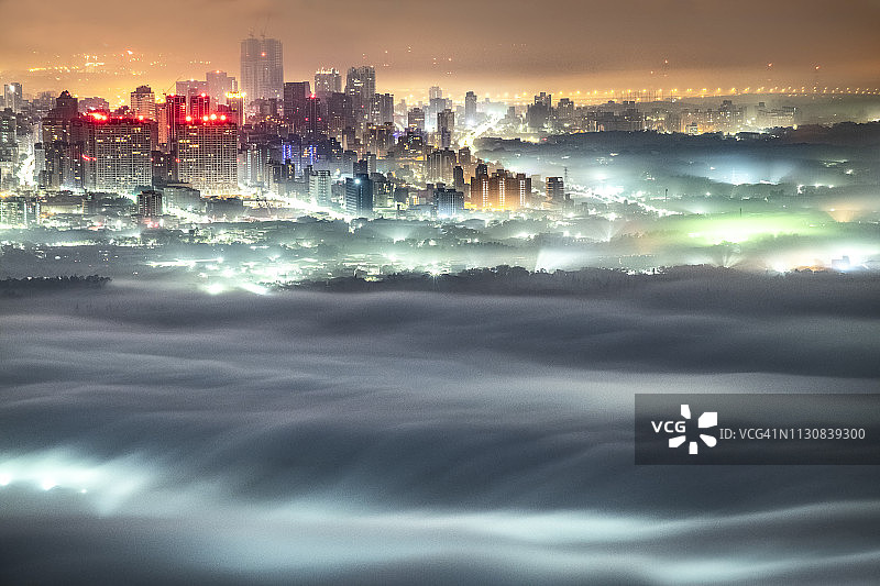 新北市的雾景图片素材
