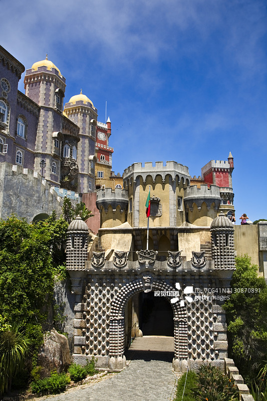 葡萄牙辛特拉的佩纳宫图片素材