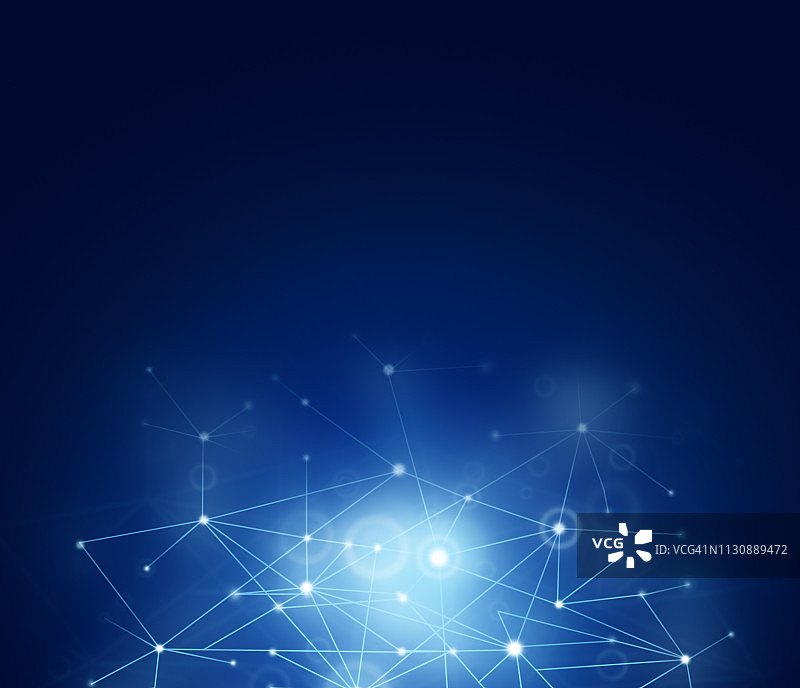 具有复制空间的抽象网络深蓝色背景图片素材