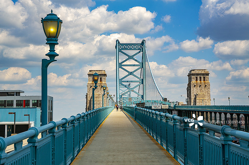 费城本杰明·富兰克林大桥图片素材